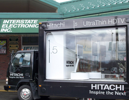 Photo gallery of Hitachi's 1.5 UltraThin Screen Campaign